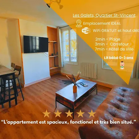 Hypercentre-plage Cocon Cozy Et Chaleureux De 50m2 